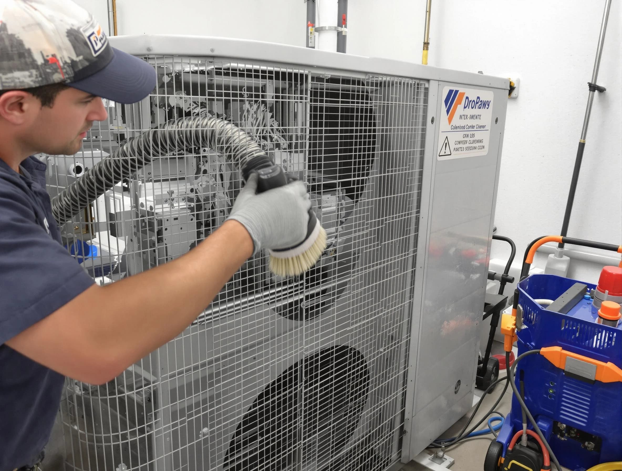 Dacula Air Duct Cleaning specialist performing precision AC coil cleaning for improved system performance in Dacula