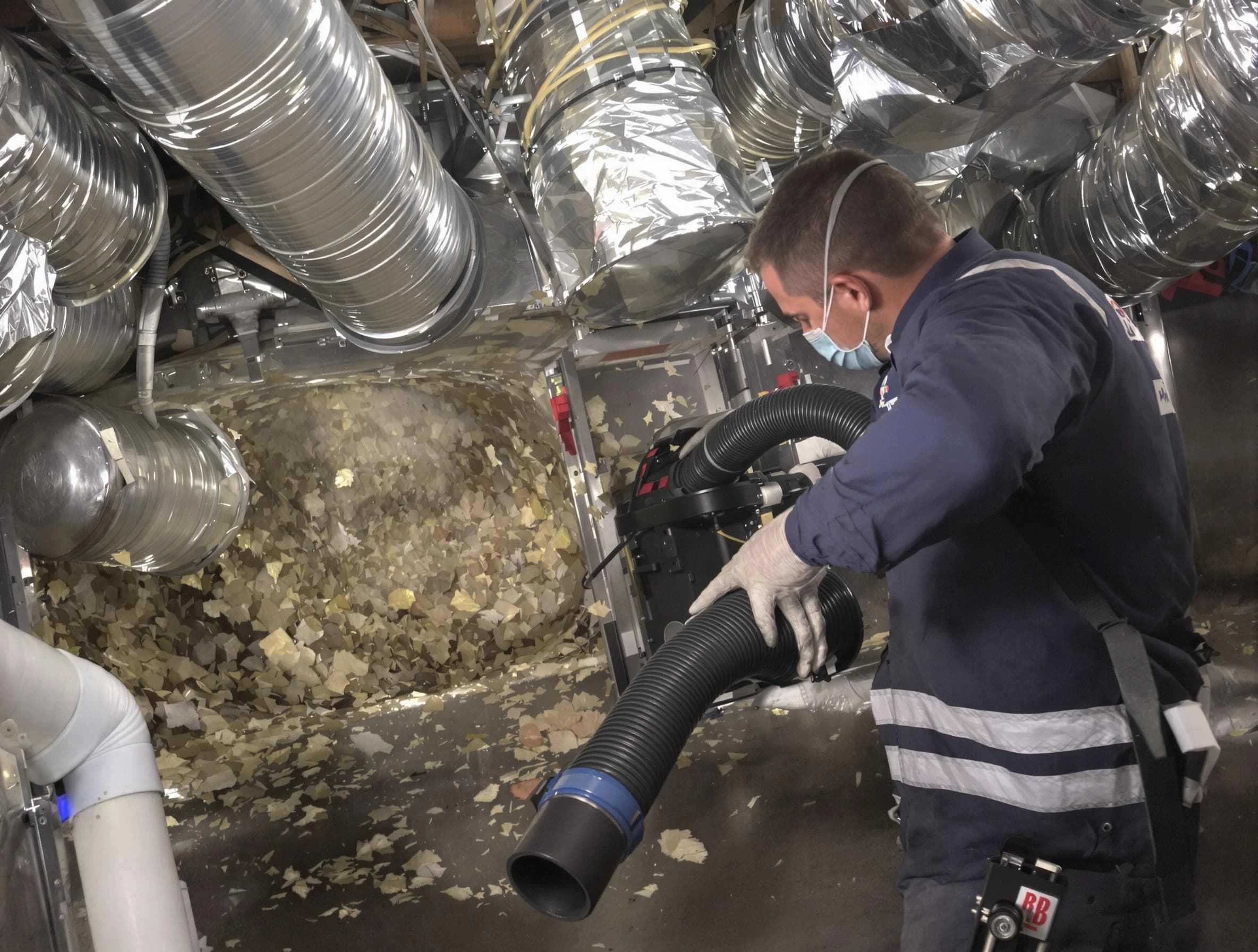 Dacula Air Duct Cleaning specialist operating negative pressure cleaning equipment for thorough duct maintenance in Dacula